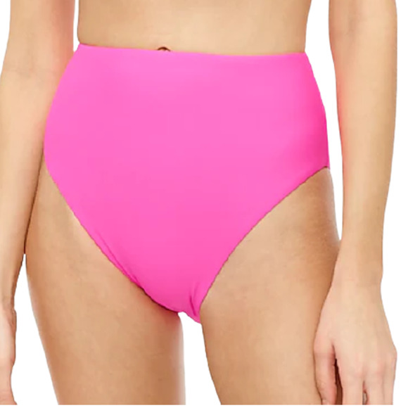 J.Crew High Cut Waist Bikini Bottom 3X Pink NEW - Picture 1 of 10
